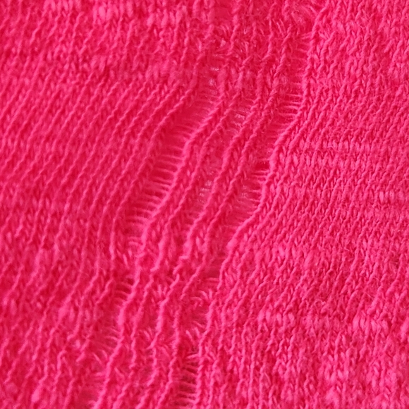 Lucky Brand Eyelet Yoke Tank Sleeveless Top Boho feminine Girly Cute Pink Medium - Picture 7 of 12